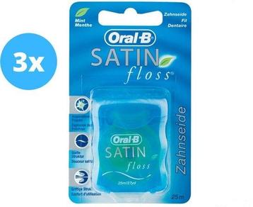 Oral-B Satin flosdraad - 3 x 25 m - Flosdraad - beschikbaar voor biedingen