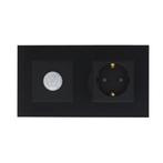 Rome Smart zwart-glas stopcontact en PIR sensor co, Ophalen of Verzenden, Nieuw