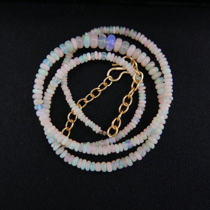 Etiopische Vuur Opaal - Ketting, Verzamelen, Mineralen en Fossielen
