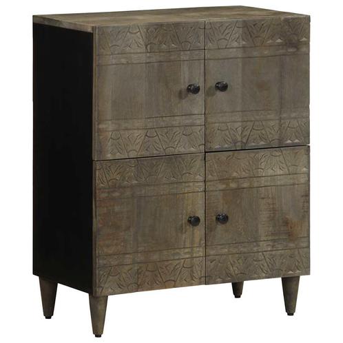 vidaXL Dressoir 60x33x75 cm massief mangohout, Huis en Inrichting, Kasten | Dressoirs, Nieuw, Grenenhout, Verzenden