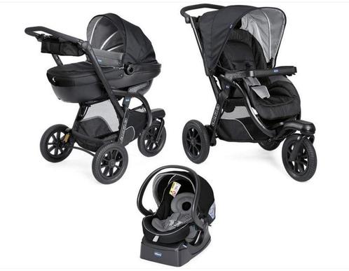 Chicco Kinderwagen 3-in-1 Activ3 jet black van 539 voor 429, Kinderen en Baby's, Kinderwagens en Combinaties, Combiwagen, Nieuw