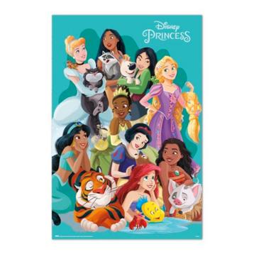 Poster Disney Princesses and Pets 61x91,5cm beschikbaar voor biedingen