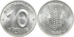 Duitsland 10 Pfennig Ddr 1950 A J1503 stgl /matt aluminium, Verzenden