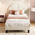 Kinderbed 90x200 cm met Verstelbaar Hoofdeinde en Fluweel, Verzenden, Nieuw