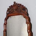 Hollandse notenhouten Soester spiegel ca 1790 met afneembar, Antiek en Kunst, Antiek | Spiegels, Ophalen of Verzenden