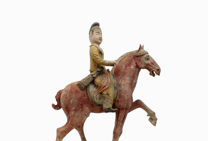 Oud Chinees, Tang-dynastie Terracotta Grote beschilderde, Antiek en Kunst, Antiek | Overige Antiek