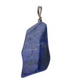 Zilveren Lapis Lazuli vrije vorm XL kettinghanger, Sieraden, Tassen en Uiterlijk, Kettinghangers, Nieuw, Verzenden