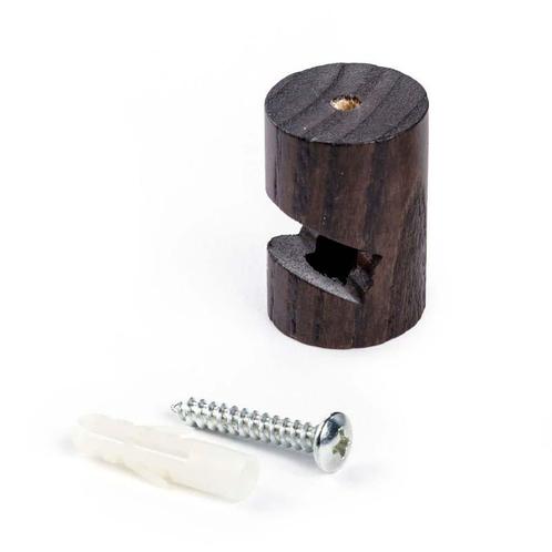 Kabelgeleider Wand Haak Hout Donker, Huis en Inrichting, Lampen | Overige, Ophalen of Verzenden