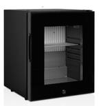 Minibar Zwart met glaze deur en slot | 40x43x(h)50cm | 26..., Verzenden, Nieuw in verpakking