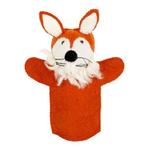 Vilten handpop vos 3D oranje - 30 cm NIEUW, Nieuw, Ophalen of Verzenden