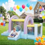TRUUSK Opblaasbaar Springkasteel Met Blazer - Glijbaan - Bas, Verzenden, Nieuw