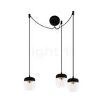 Umage Acorn Cannonball Hanglamp 3-lichts zwart, messing, Verzenden, Nieuw