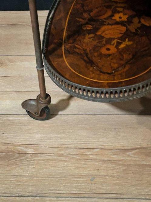 Bijzettafel - Brons, Hout, Antiek en Kunst, Curiosa en Brocante