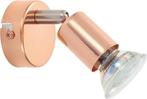 EGLO Buzz-Copper - Spot - 1 Lichts - LED - Koper, Nikkel Mat, Antiek en Kunst, Antiek | Lampen, Verzenden