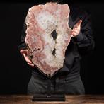 Mooie en zeldzame roze amethist - kwarts Plak - 610×300×210, Verzamelen, Mineralen en Fossielen