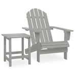 Tuinstoel Adirondack Grijs: Comfortabel Relaxen | Retourdeal, Tuin en Terras, Tuinstoelen, Ophalen of Verzenden, Nieuw, Hout