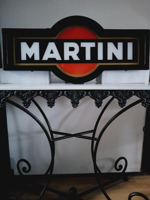 Martini Lichtreclame, 1950 - Reclamebord - Plastic lamp, Antiek en Kunst, Antiek | Wandborden en Tegels