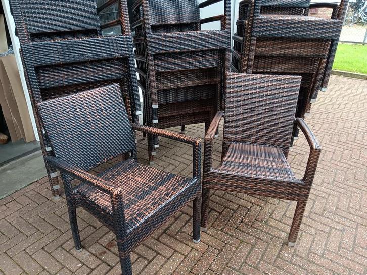 PARTIJEN CAFÉ-TERRASSTOELEN-BARKRUKKEN, Zakelijke goederen, Horeca | Meubilair en Inrichting, Gebruikt, Meubilair