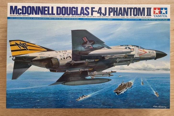 Tamiya 60306 McDonnell Douglas F-4J Phantom II 1:32, Hobby en Vrije tijd, Modelbouw | Vliegtuigen en Helikopters, Verzenden