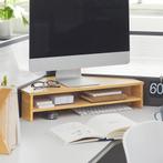 2dekans | SoBuy BBF09-N Bamboe Monitorstandaard Driehoek –, Ophalen of Verzenden, Zo goed als nieuw