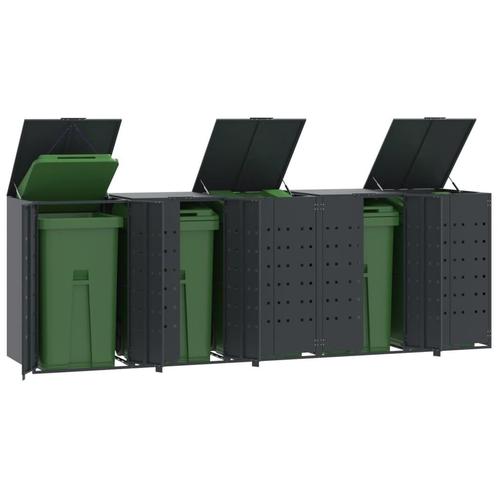 vidaXL Containerberging 5 containers 345x79x117 cm staal, Doe-het-zelf en Verbouw, Overige Doe-het-zelf en Verbouw, Nieuw, Verzenden