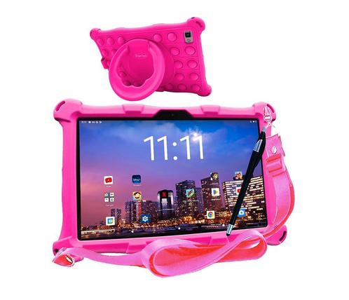 AngelTech Kindertablet XL PRO II – 4+3GB RAM – 64+128GB, Computers en Software, Android Tablets, 10 inch, 128 GB, Wi-Fi en Mobiel internet