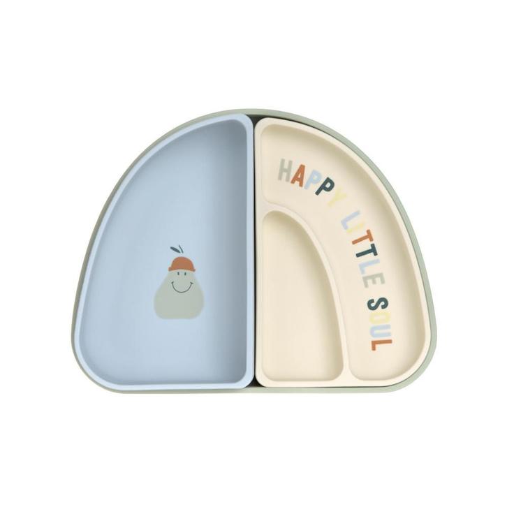 Lässig bord met vakken Happy Fruits Lemon - 3 delig, Kinderen en Baby's, Babyvoeding en Toebehoren, Verzenden