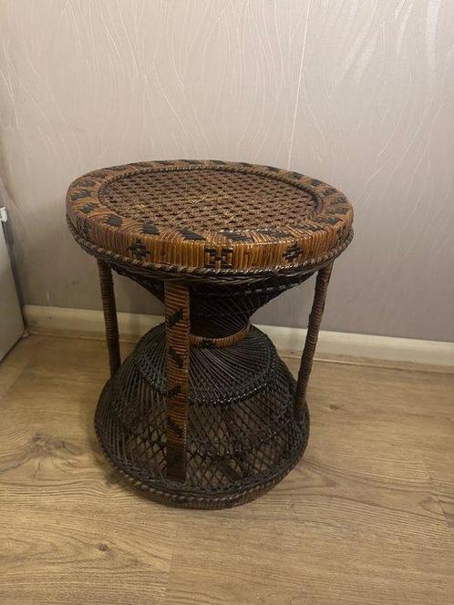 Bijzettafel - Bamboe, Rattan, Antiek en Kunst, Kunst | Designobjecten