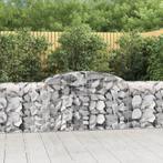 vidaXL Schanskorven 6 st gewelfd 300x50x80/100 cm, Tuin en Terras, Bloembakken en Plantenbakken, 100 cm of meer, Verzenden, Nieuw