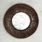 *WOONWINKEL* Must Living Cosmos Ronde Spiegel Donker Teak, Huis en Inrichting, Woonaccessoires | Spiegels, Verzenden, Nieuw