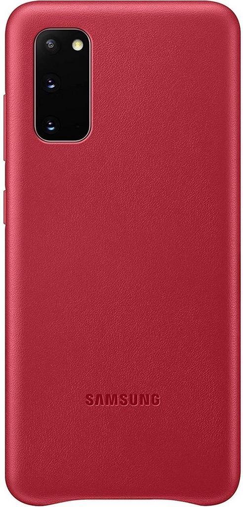 Samsung Leather Hoesje - Samsung Galaxy S20 - Rood, Telecommunicatie, Mobiele telefoons | Hoesjes en Frontjes | Overige merken