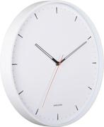 2dekans | Karlsson Wandklok Calm - Wit - Ø40cm - Wandklok, Huis en Inrichting, Ophalen of Verzenden, Zo goed als nieuw