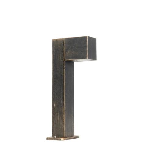 Buitenlamp antiek goud met grondpin en kabelmof 35cm IP44 -, Tuin en Terras, Buitenverlichting, Nieuw, Minder dan 50 watt
