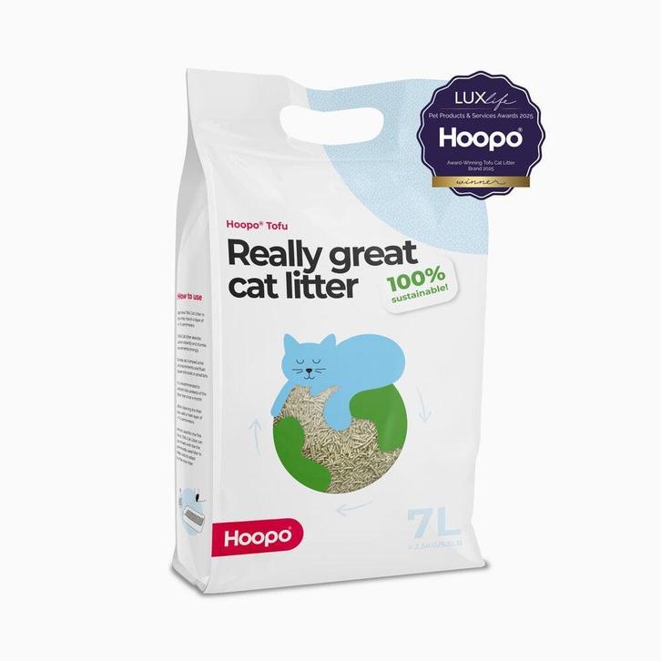 Hoopo Tofu Kattenbakvulling, voordelig en direct verstuurd, Dieren en Toebehoren, Kattenbakken, Nieuw, Verzenden