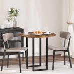 vidaXL Tafelblad Gerookt eiken 80 x 80 x 1,5 cm Bewerkt hout, Huis en Inrichting, Tafels | Eettafels, Verzenden, Nieuw