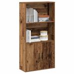 vidaXL Boekenkast 60x24x120 cm bewerkt hout oud houtkleurig, Huis en Inrichting, Kasten | Boekenkasten, Verzenden, Nieuw, Overige houtsoorten