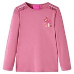 vidaXL Kindershirt met lange mouwen 116 frambozenkleurig, Verzenden, Nieuw