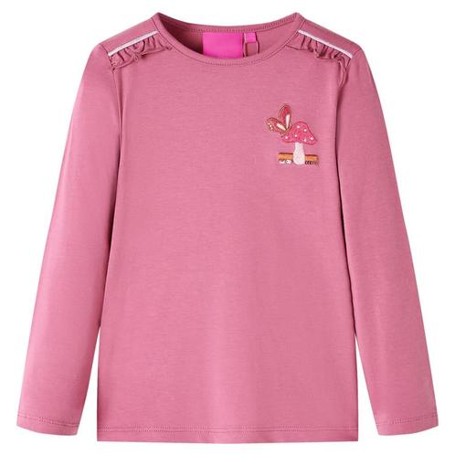 vidaXL Kindershirt met lange mouwen 116 frambozenkleurig, Kinderen en Baby's, Kinderkleding | Overige, Nieuw, Verzenden