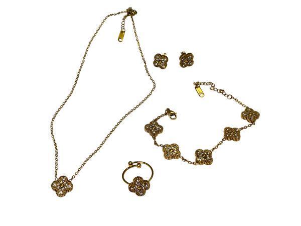 Veiling - Uniek Alhambra Geïnspireerd | 18KT GP Juwelenset, Sieraden, Tassen en Uiterlijk, Antieke sieraden