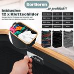 Wasmand 3 vakken - Met deksel - 140 Liter - Zwart - KESSER®, Huis en Inrichting, Verzenden, Nieuw