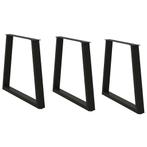 vidaXL Eettafelpoten 3 st V-vormig 70x(72-73,3) cm staal, Verzenden, Nieuw
