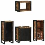 vidaXL Badkamermeubelset met plank 4 pcs Multikleur 40 x 35, Huis en Inrichting, Verzenden, Nieuw