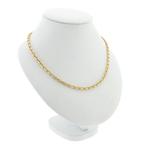 Gouden anker schakel ketting | 45,5 cm (veerring) (veerring), Ophalen of Verzenden, Gebruikt, Overige kleuren, Goud