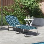 vidaXL Opvouwbaar Ligbed Draagbaar Bladpatroon 600D Oxford, Tuin en Terras, Ligbedden, Verzenden, Nieuw