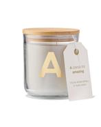 HEMA Kaars in glas Ø8x10cm letter A, Verzenden, Nieuw