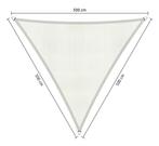 Premium schaduwdoek 5x5x5m driehoek waterdoorlatend Mine..., Nieuw