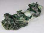 Repose Pinceaux Buffle en Jade Jadeite - Beeldhouwwerk -