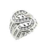 Zilveren heren ring | Dollar teken (zilveren ring), Gebruikt, Overige kleuren, 20 of groter, Heer