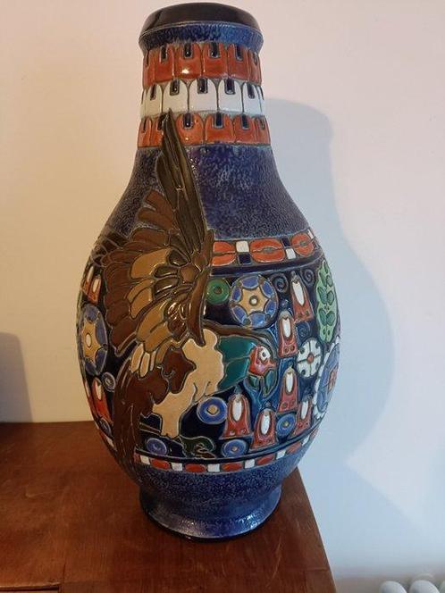 Amphora Riessner - Vaas - Aardewerk, Antiek en Kunst, Antiek | Glas en Kristal