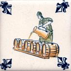 KLM Airline Business Class Delft Blue Tile Coaster - 75×75, Verzamelen, KLM Huisjes, Verzenden, Zo goed als nieuw